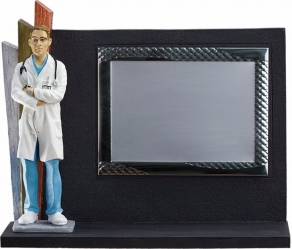 700013 Trofeo sanitarios  21 Cm Placas Homenaje